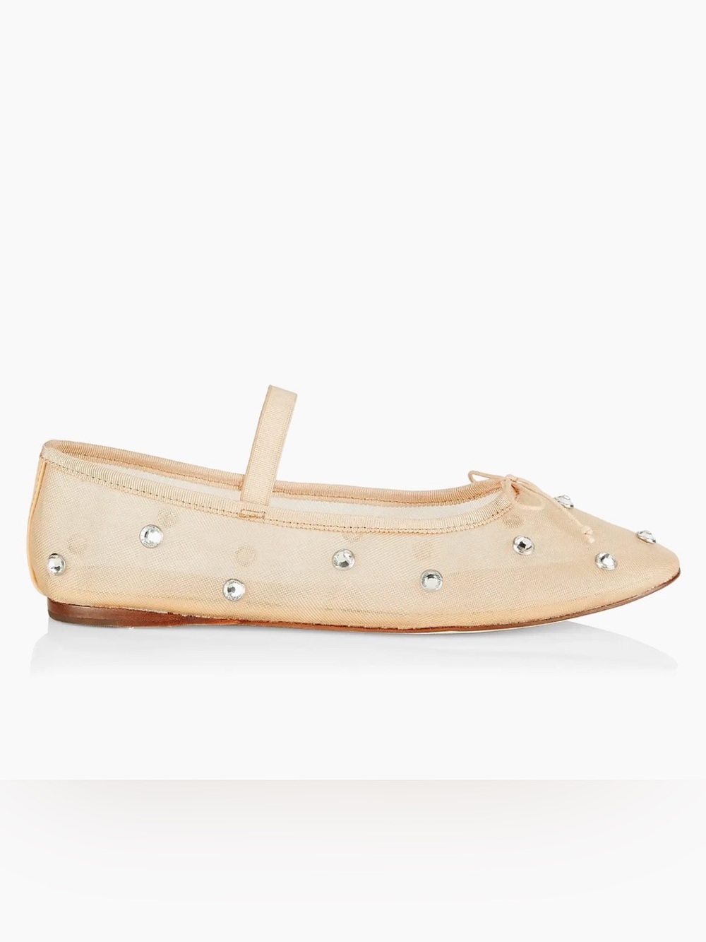 Loeffler Randall Leonie Crystal Mesh Ballet Flats 6.5